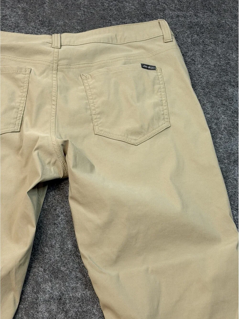 Eddie Bauer Guide Pro Pants Men’s 35x32 Khaki Stretch Nylon Hiking Outdoor